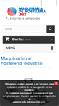 Mobile Screenshot of maquinariadehosteleria.net